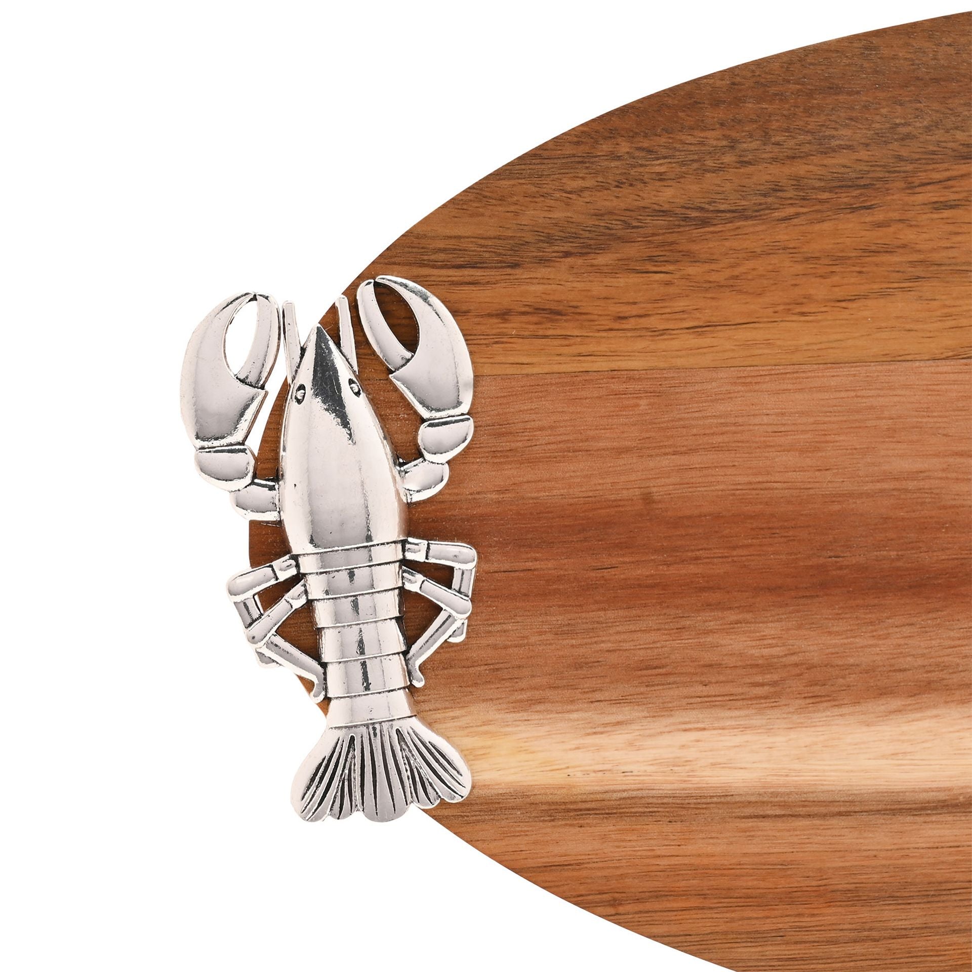 Hestia Lobster Oval Serving Board with 4 Picks