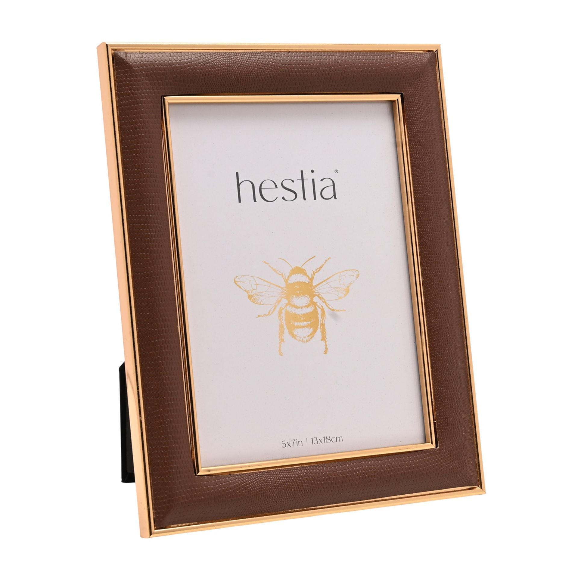Hestia Gold Coloured Photo Frame 5" x 7"
