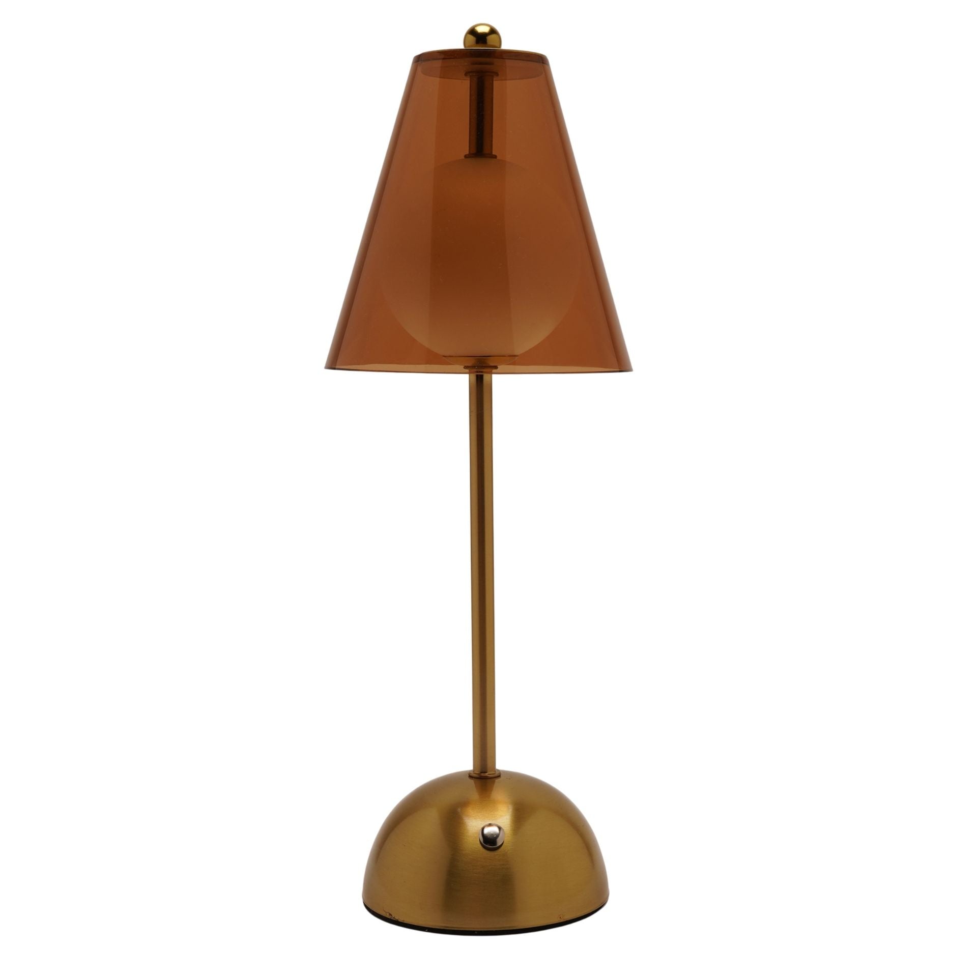 Hestia Bronze Glass Ball LED Touch Table Lamp