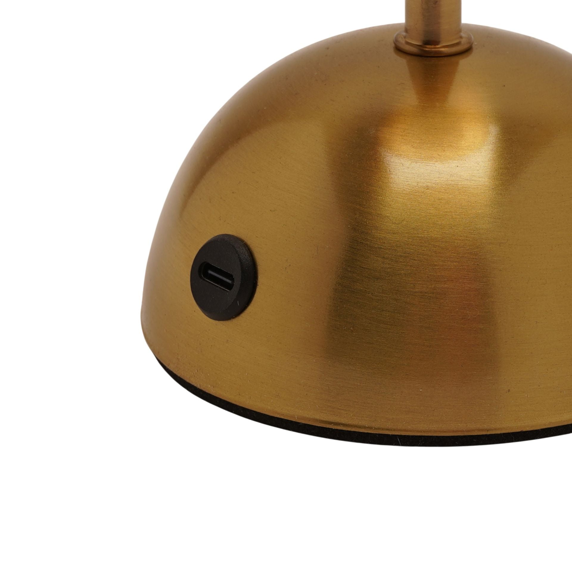Hestia Bronze Glass Ball LED Touch Table Lamp