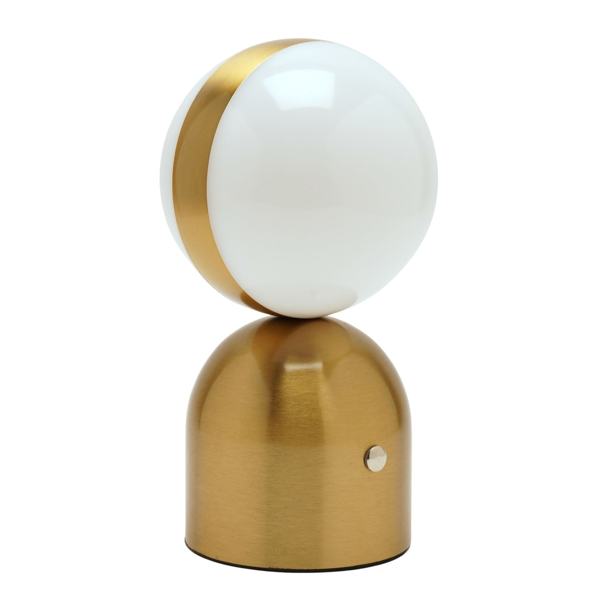 Hestia Bronze Glass Ball USB LED Touch Table Lamp