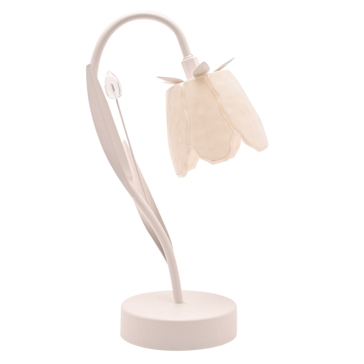 Hestia Floral LED Table Lamp - Cream