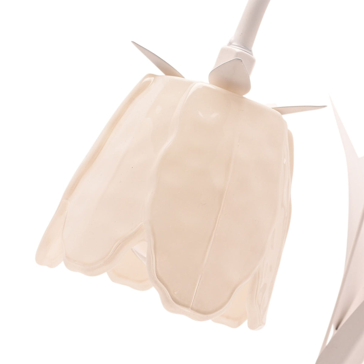 Hestia Floral LED Table Lamp - Cream