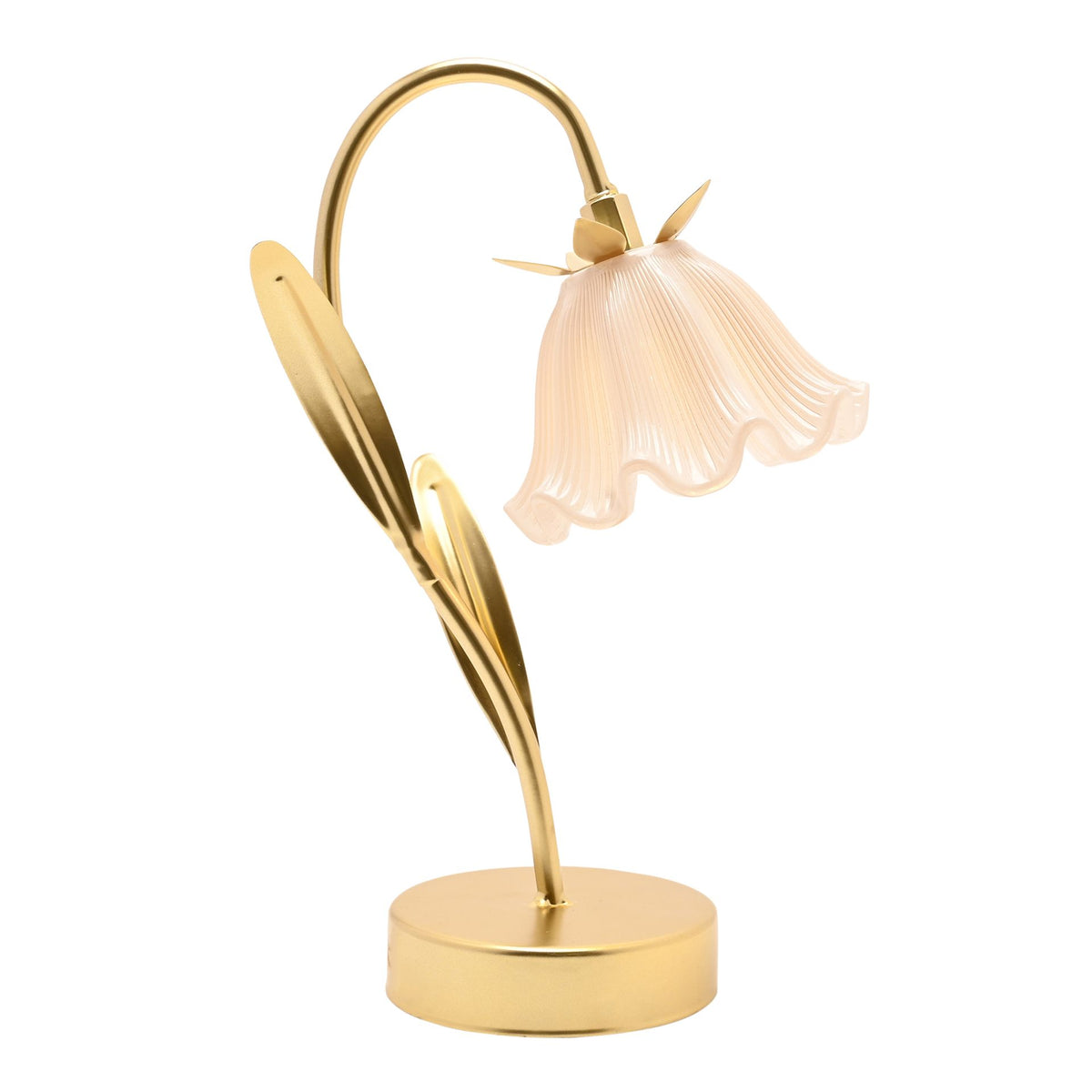Hestia Floral Stem LED Table Lamp - Gold