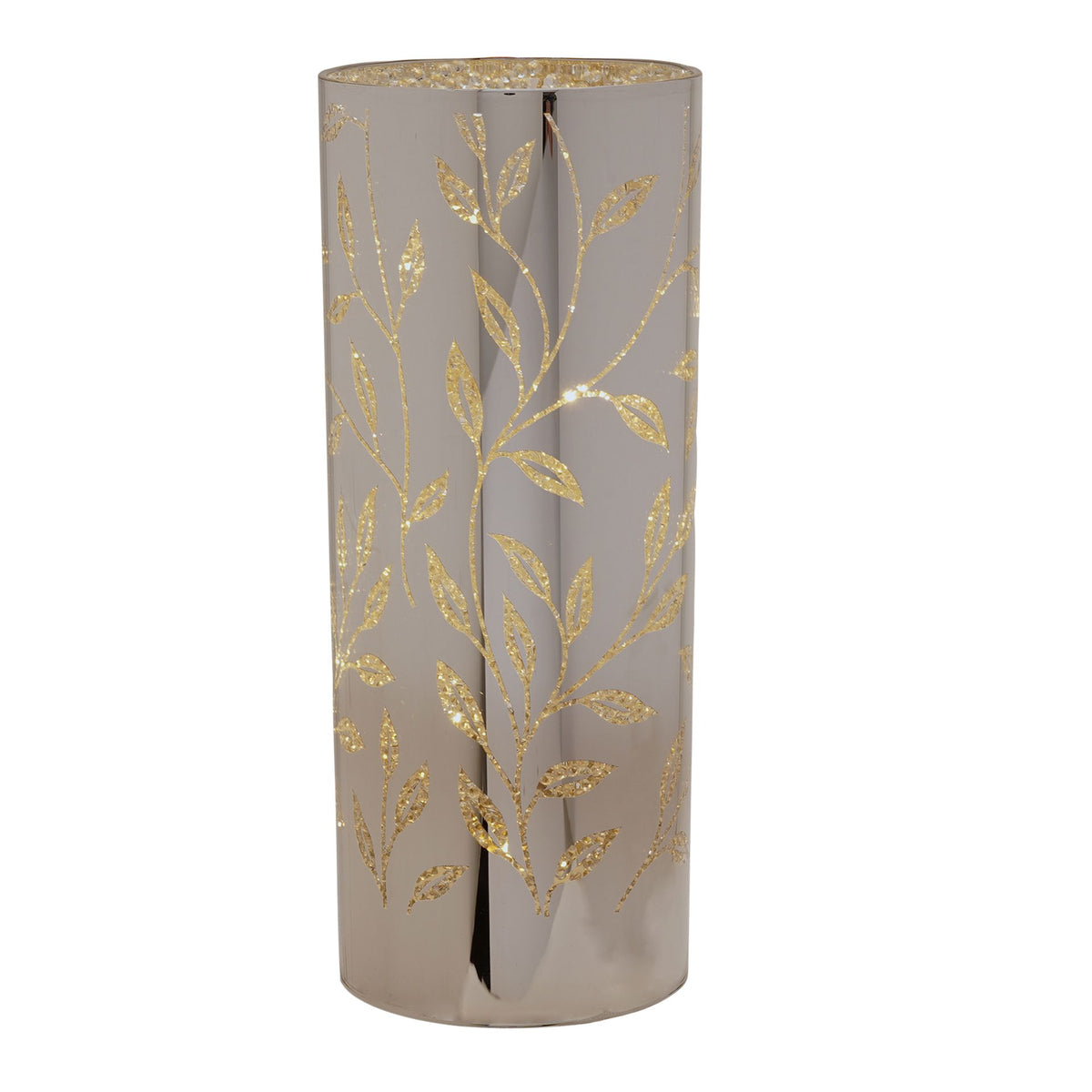 Hestia Glitter Leaf Tube Lamp 20cm