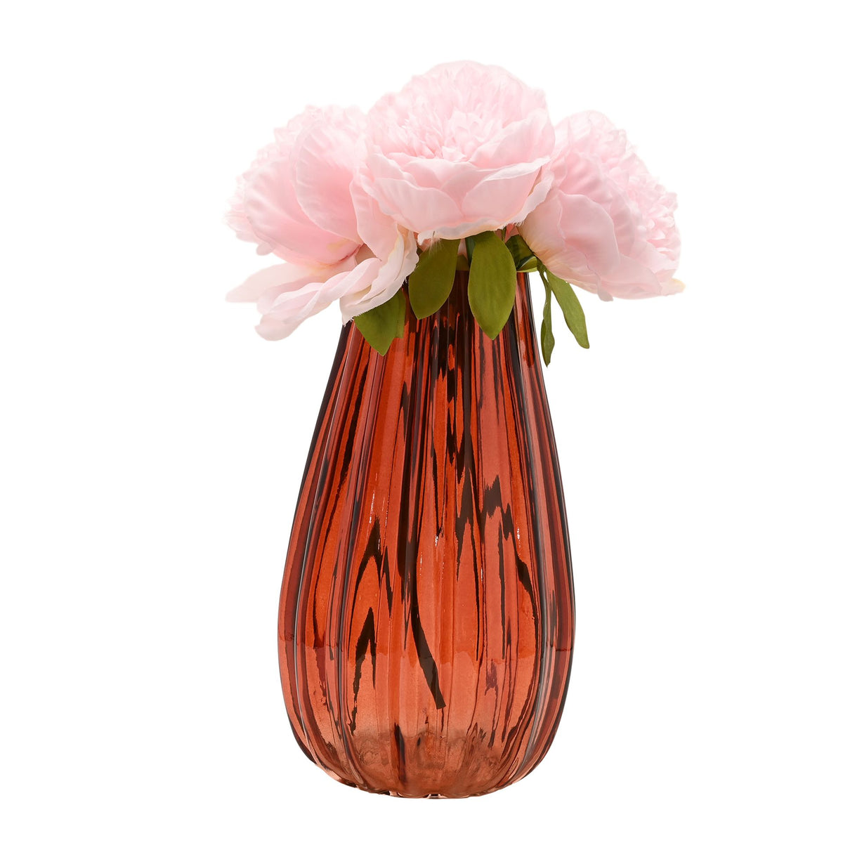 Hestia Glass Vase - Amber