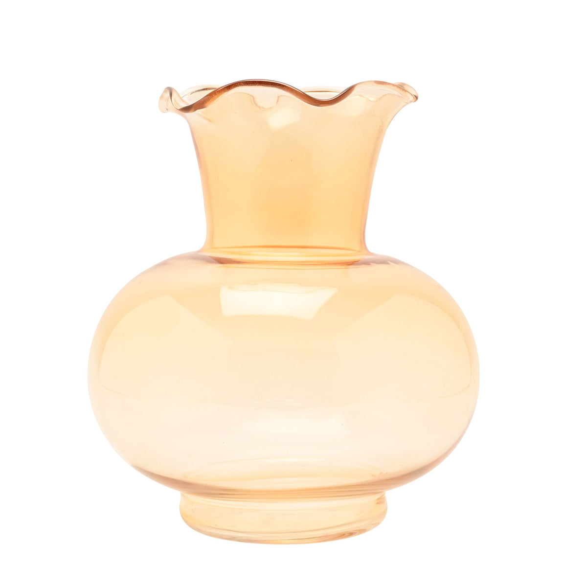 Hestia Fluted Bulb Glass Vase