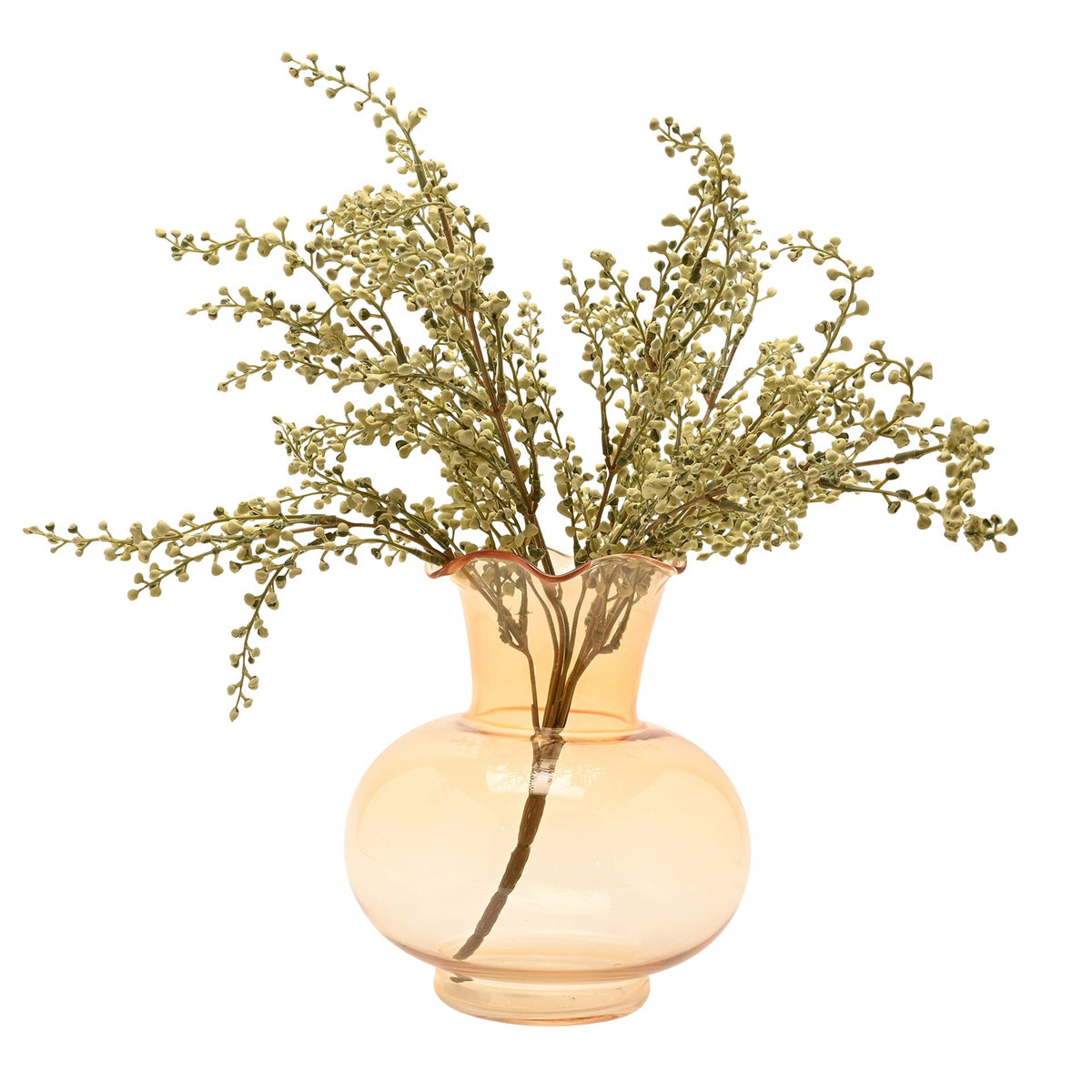 Hestia Fluted Bulb Glass Vase