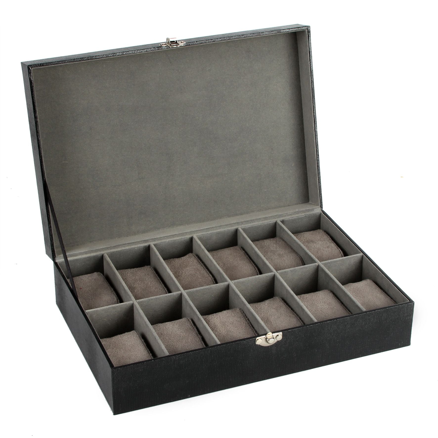 Harvey Makin Lizard Vinyl Watch Box Holds 12 Watches