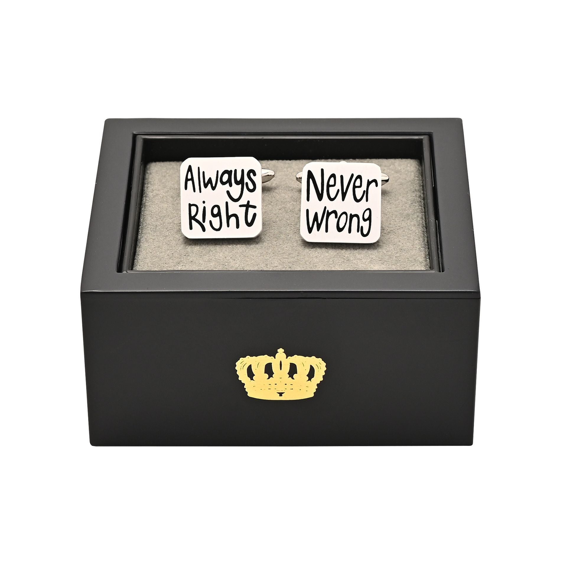 Harvey Makin 'Always Right' 'Never Wrong' Cufflinks