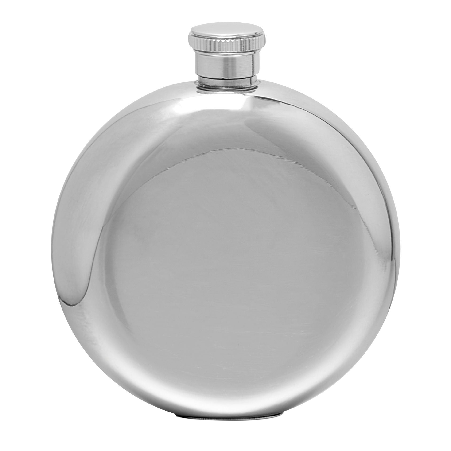 Harvey Makin Round Hip Flask - 5oz Stainless Steel