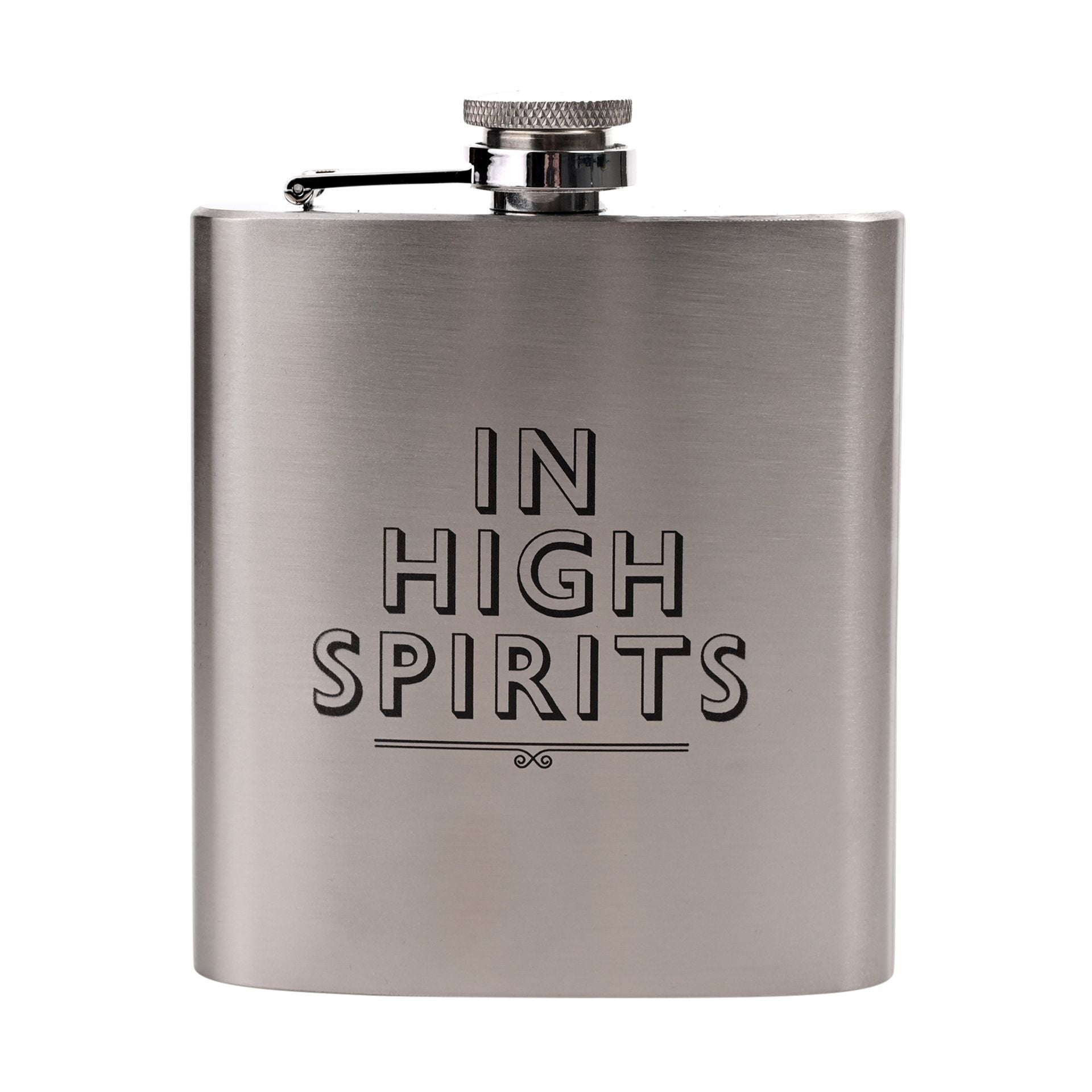 Harvey Makin Hip Flask - 6oz Matt Stainless Steel