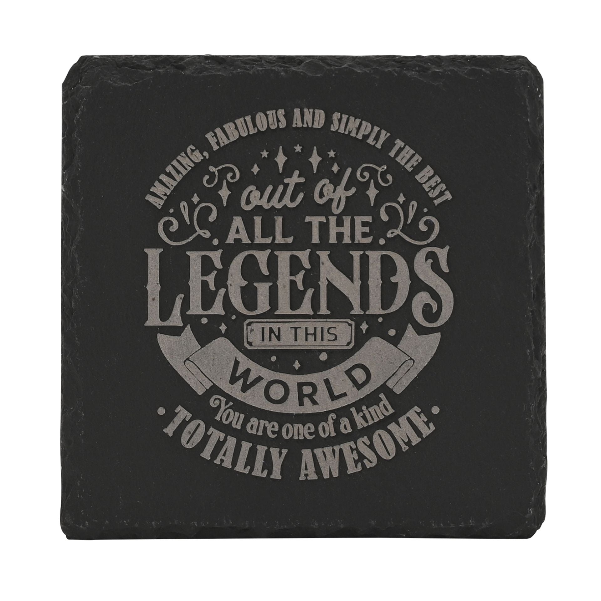 Harvey Makin Legend Slate Coaster - Amazing