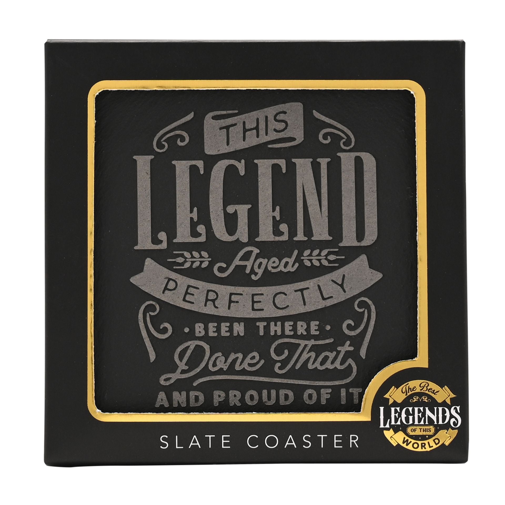 Harvey Makin Legend Slate Coaster - Perfect