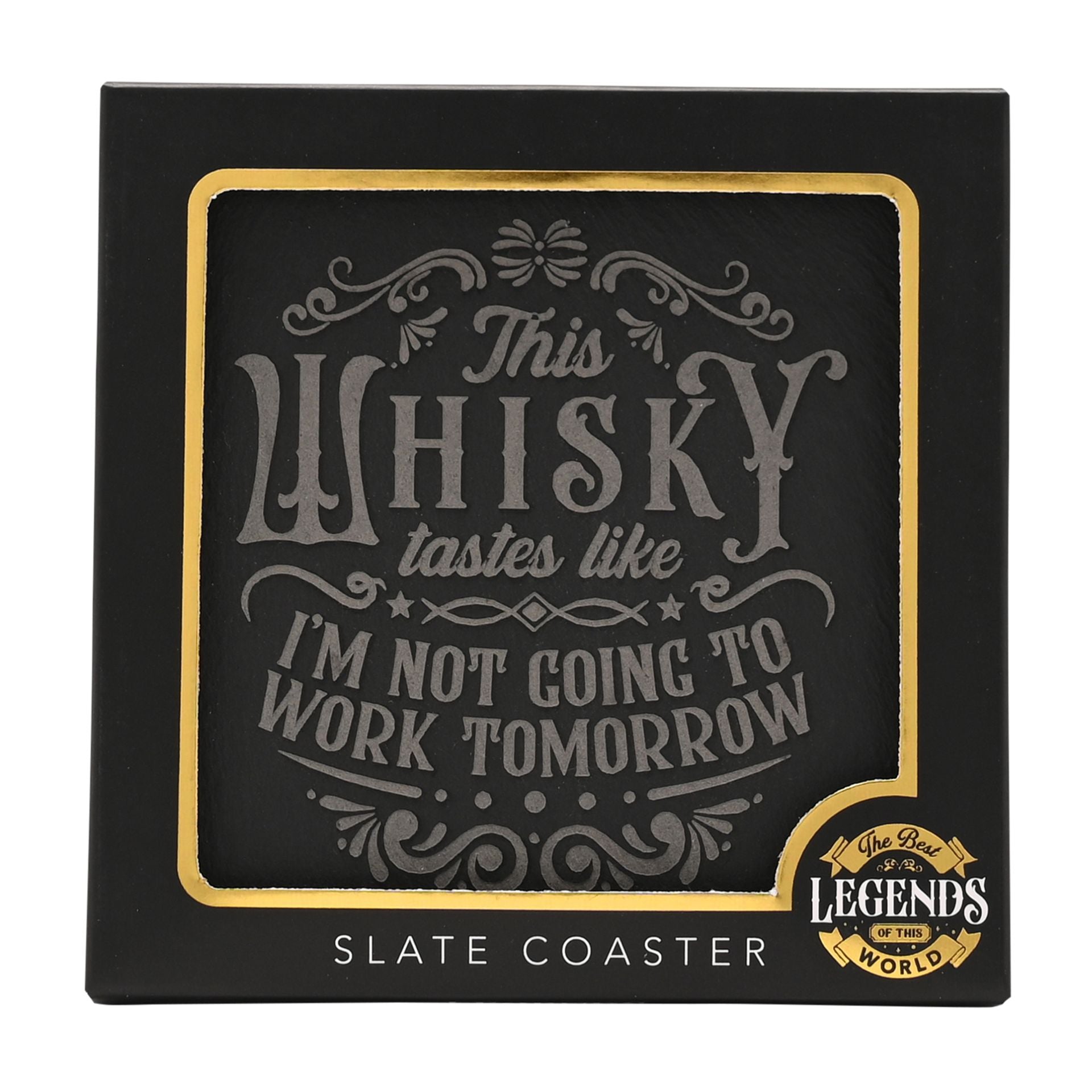 Harvey Makin Legend Slate Coaster - No Work