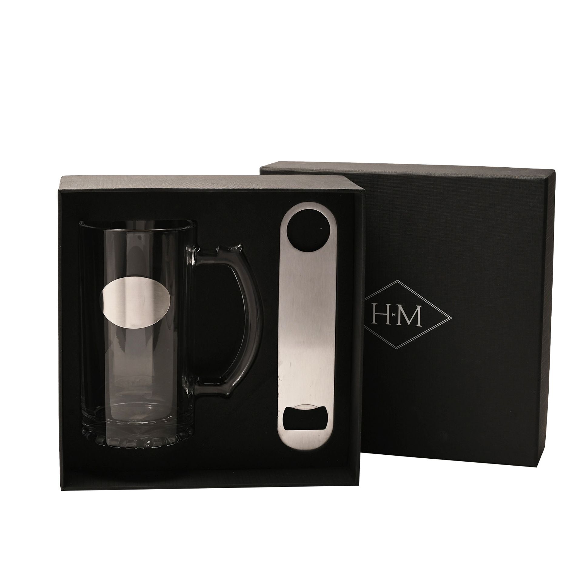 Harvey Makin Engravable Tankard and Bottle Opener Set - Clear