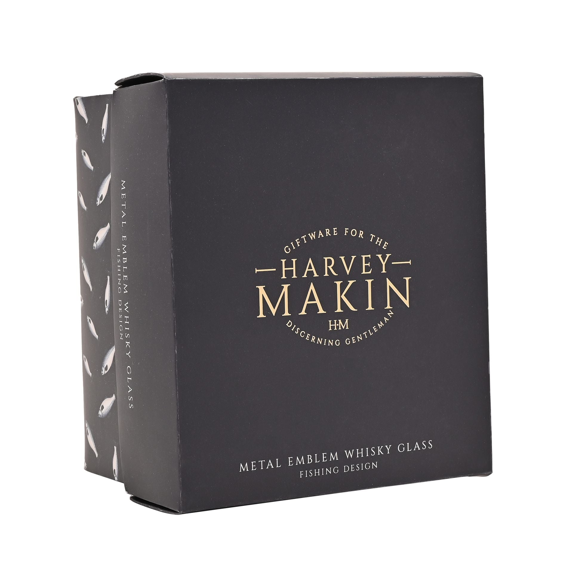 Harvey Makin Whisky Glass - Fishing