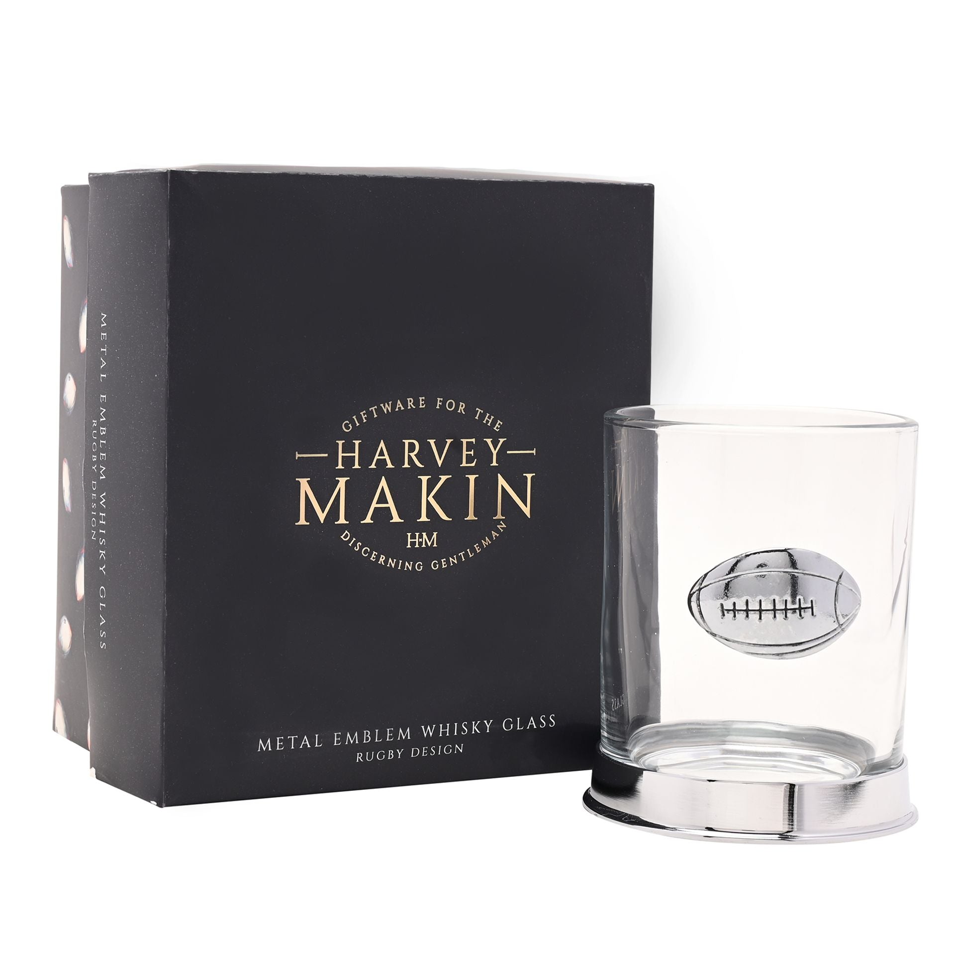 Harvey Makin Whisky Glass - Rugby