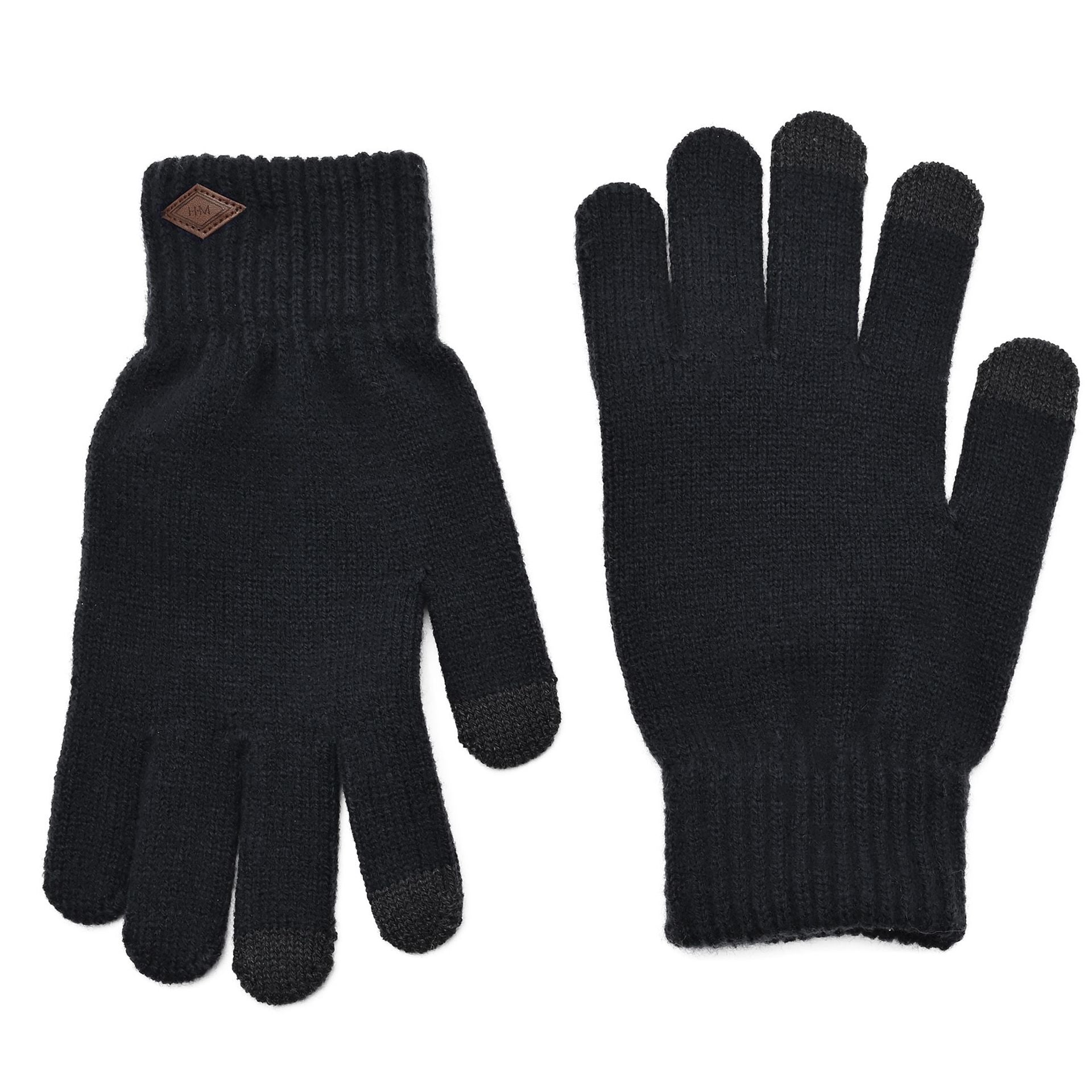 Harvey Makin Layers Hat, Gloves and Scarf Gift Set - Black