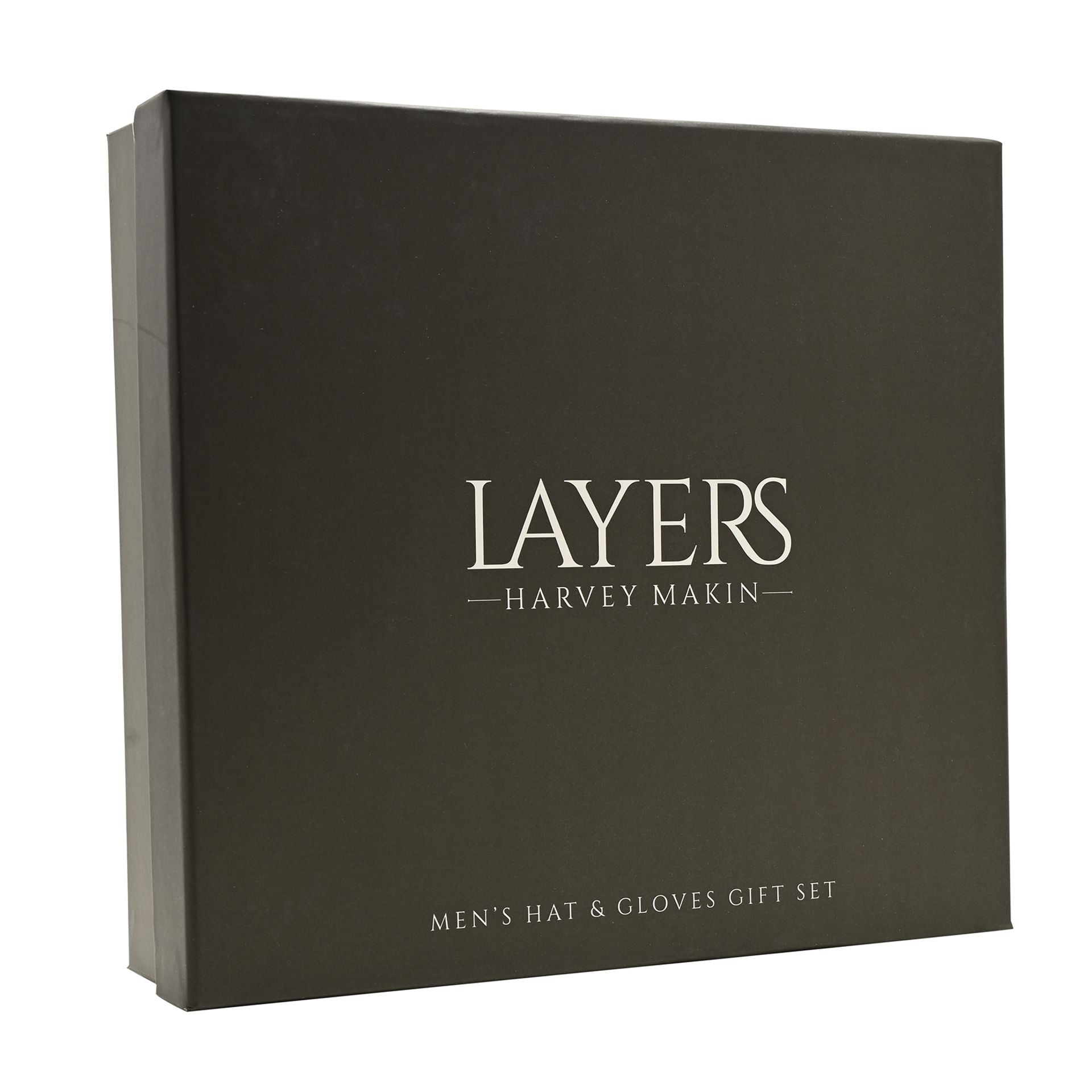 Harvey Makin Layers Hat and Gloves Gift Set - Grey