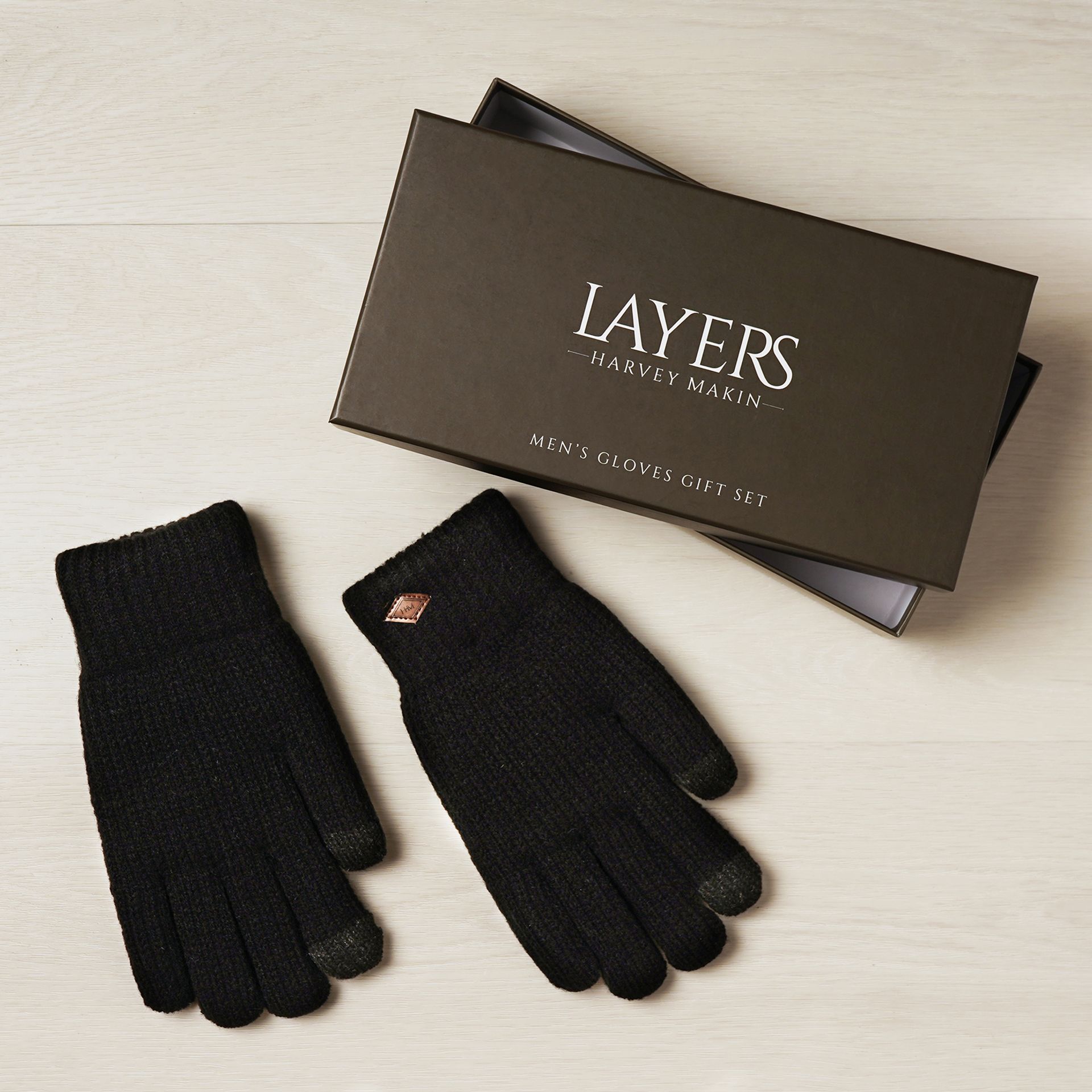 Harvey Makin Layers Gloves Gift Set - Black
