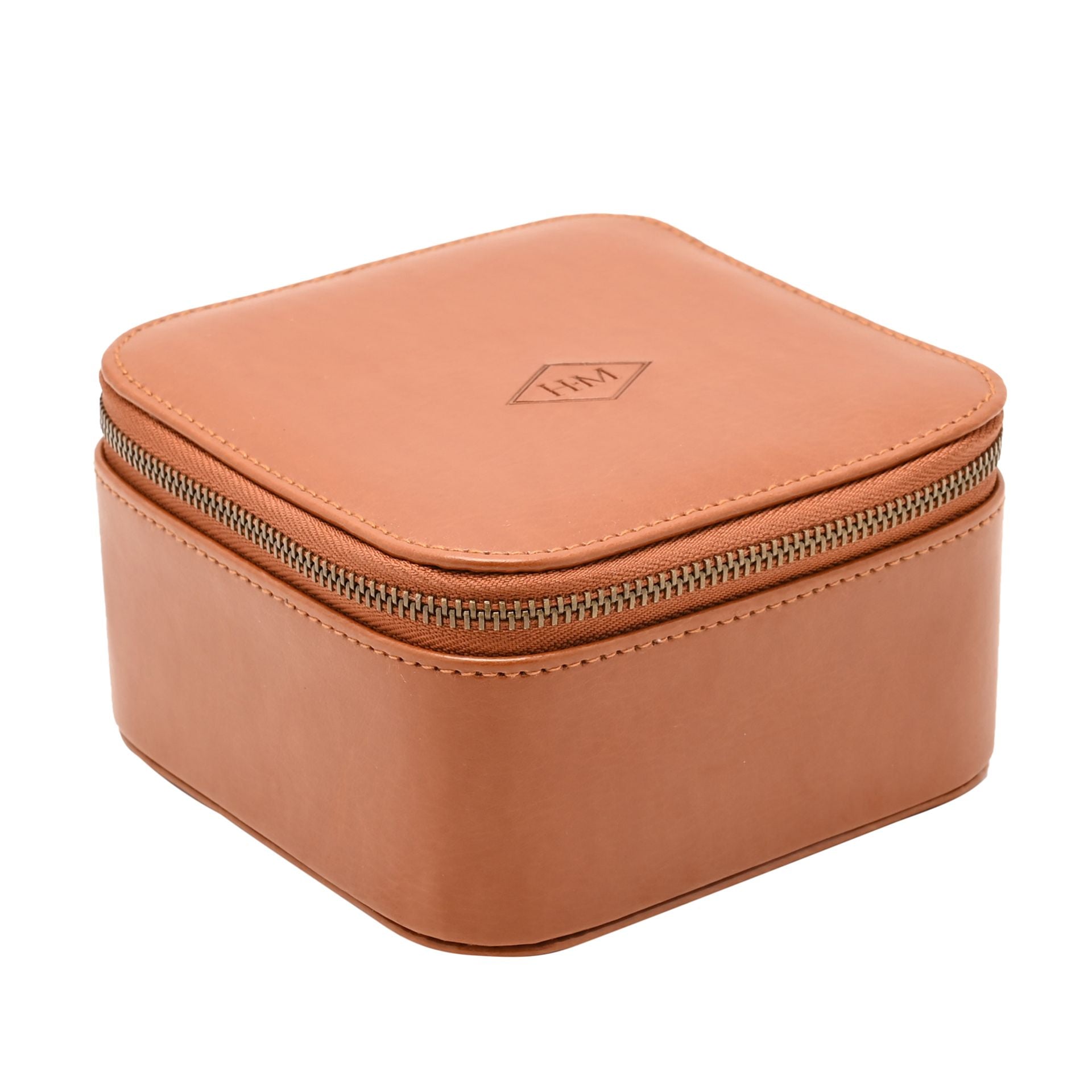 Harvey Makin Travel Watch & Jewellery Case - Tan