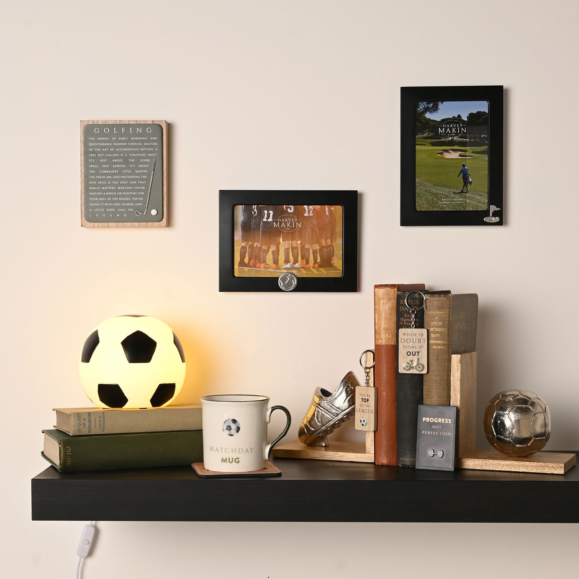 Hobbies By Harvey Football Shaped USB Table Lamp