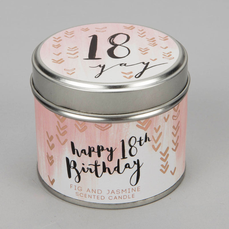 Luxe Candle in a Tin - 18 Birthday
