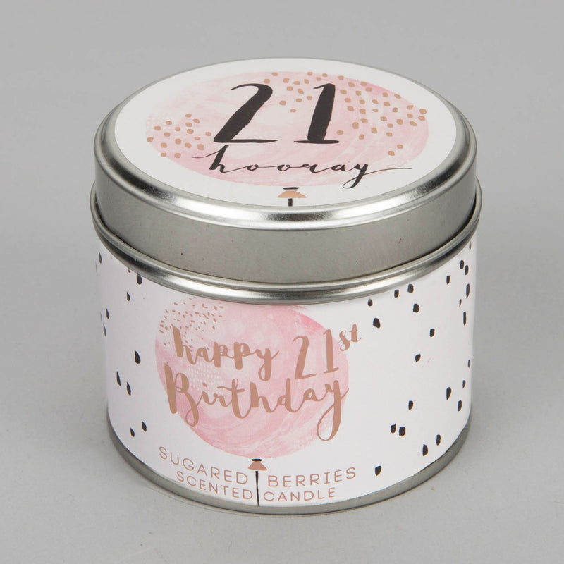 Luxe Candle in a Tin - 21 Birthday