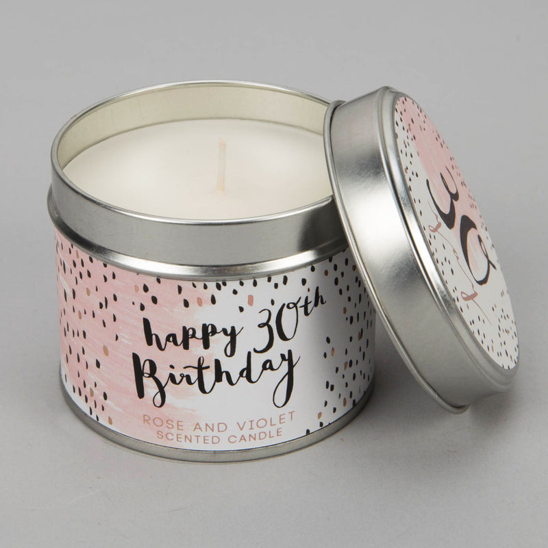 Luxe Candle in a Tin - 30 Birthday