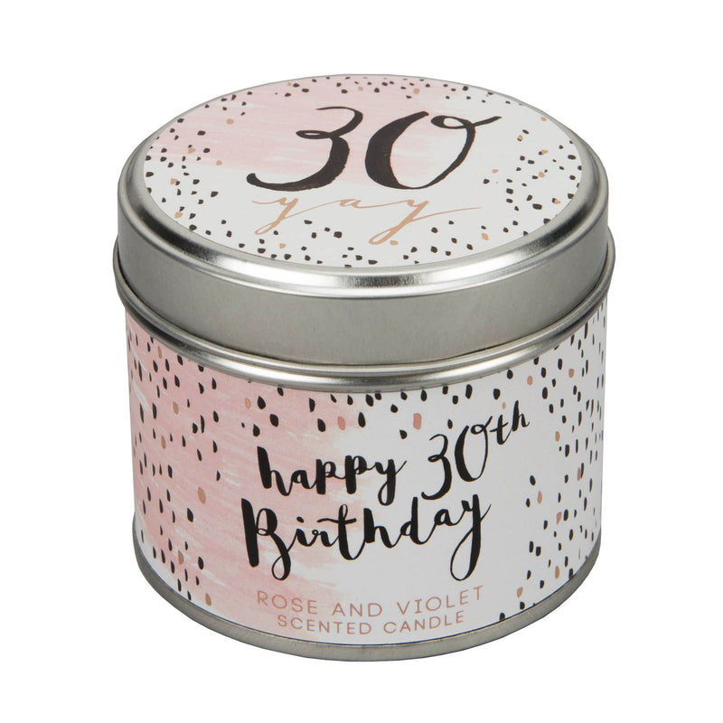 Luxe Candle in a Tin - 30 Birthday