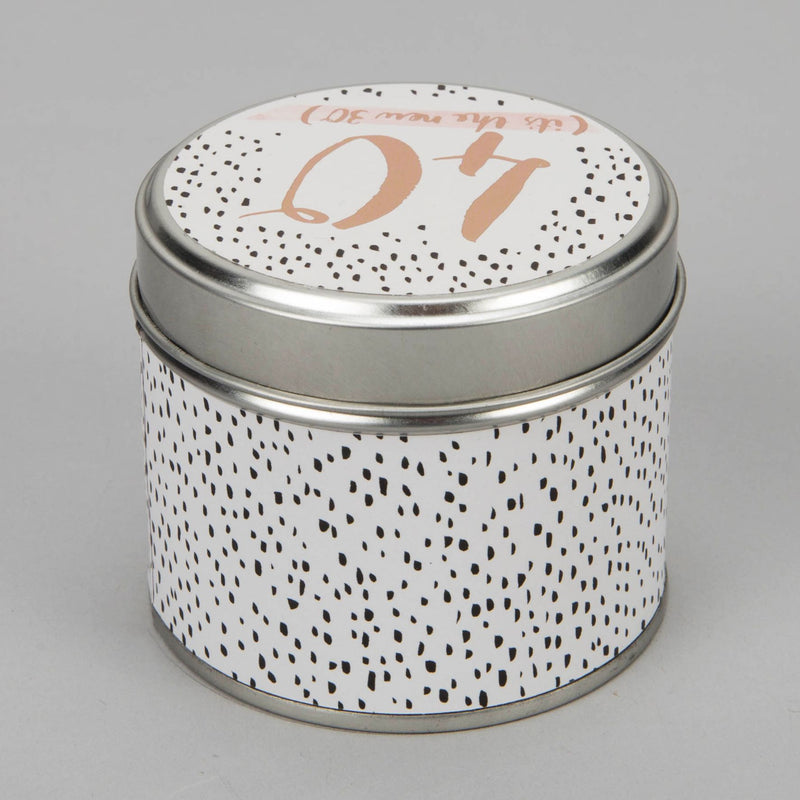 Luxe Candle in a Tin - 40 Birthday
