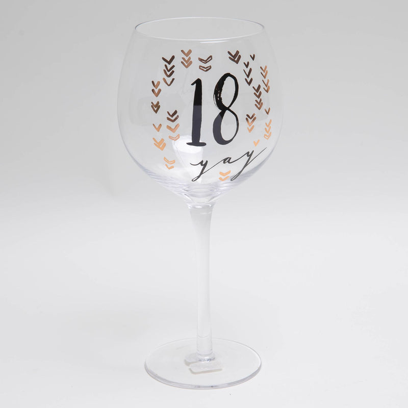 Luxe Birthday Gin Glass - 18