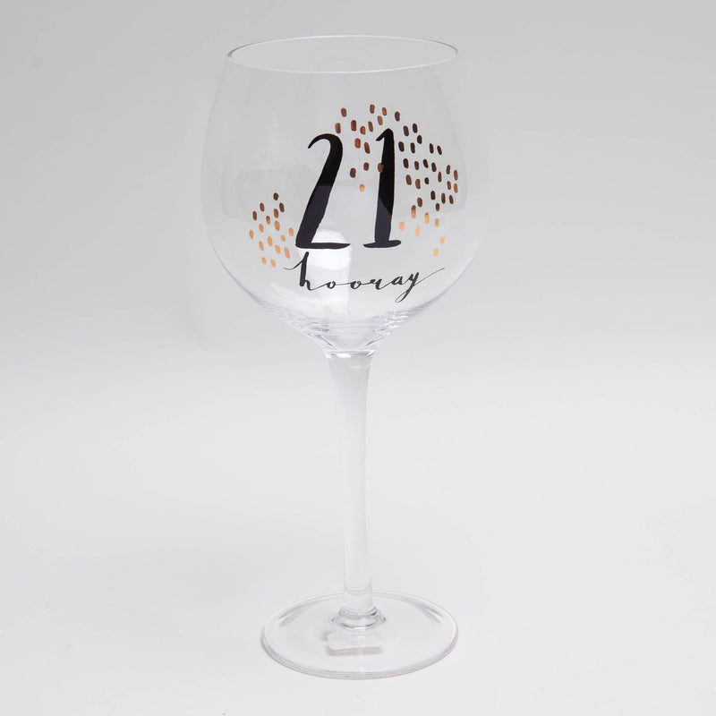 Luxe Birthday Gin Glass - 21