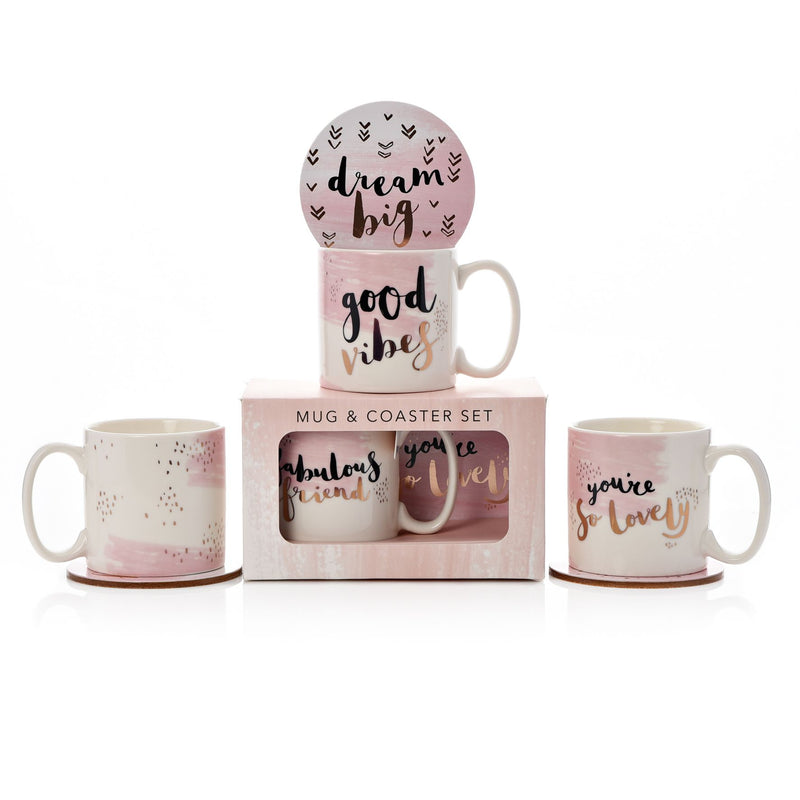 Luxe Ceramic Mug & Coaster - Birthday Girl