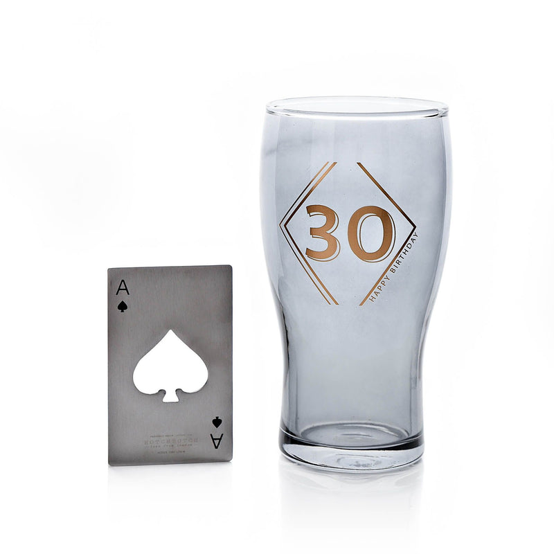Hotchpotch Orion Beer Glass & Bottle Opener - 30