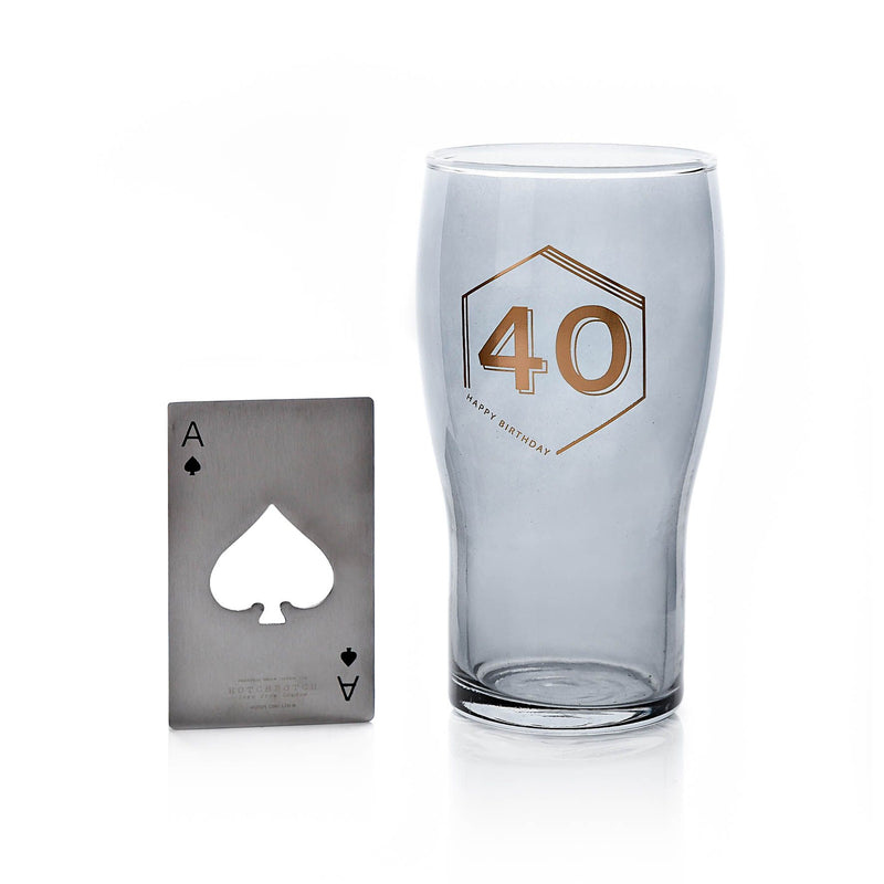 Hotchpotch Orion Beer Glass & Bottle Opener - 40