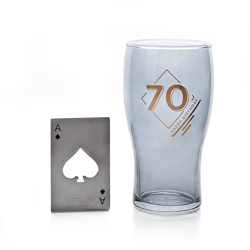 Hotchpotch Orion Beer Glass & Bottle Opener - 70