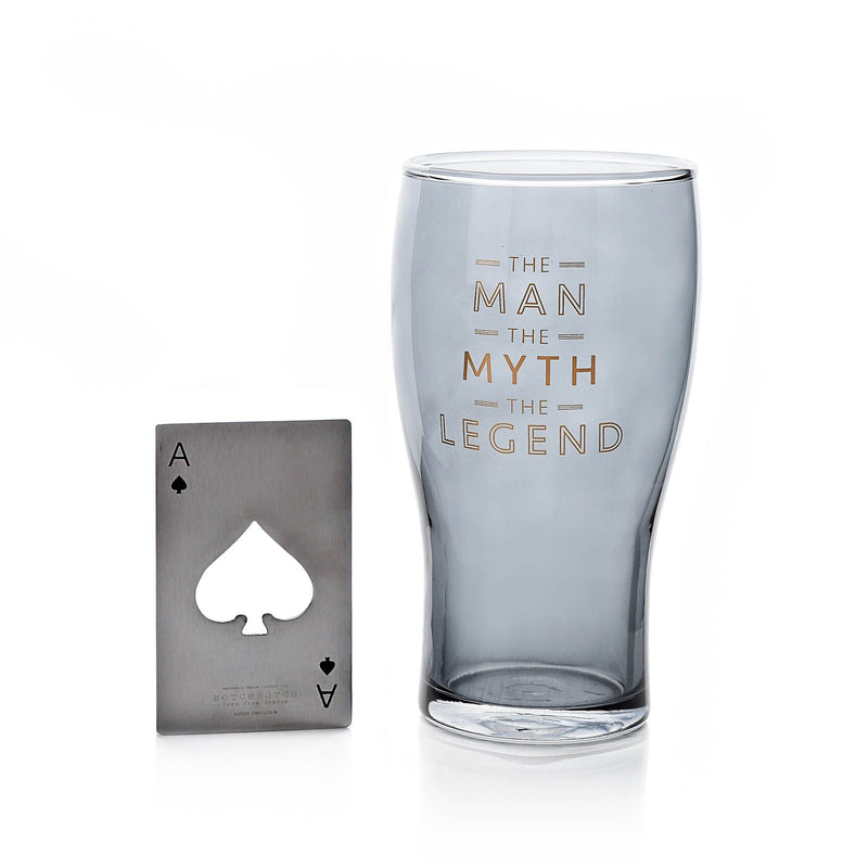 Hotchpotch Orion Beer Glass - The Man The Myth The Legend