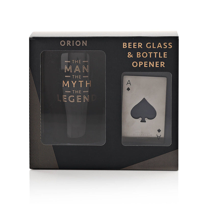 Hotchpotch Orion Beer Glass - The Man The Myth The Legend