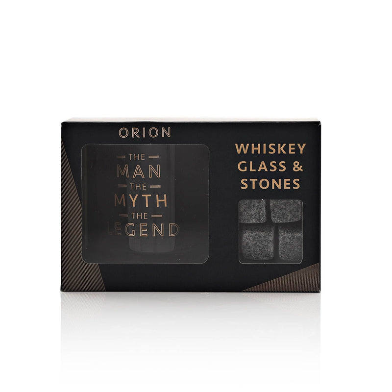 Hotchpotch Orion Whiskey Glass & Stones - The Legend