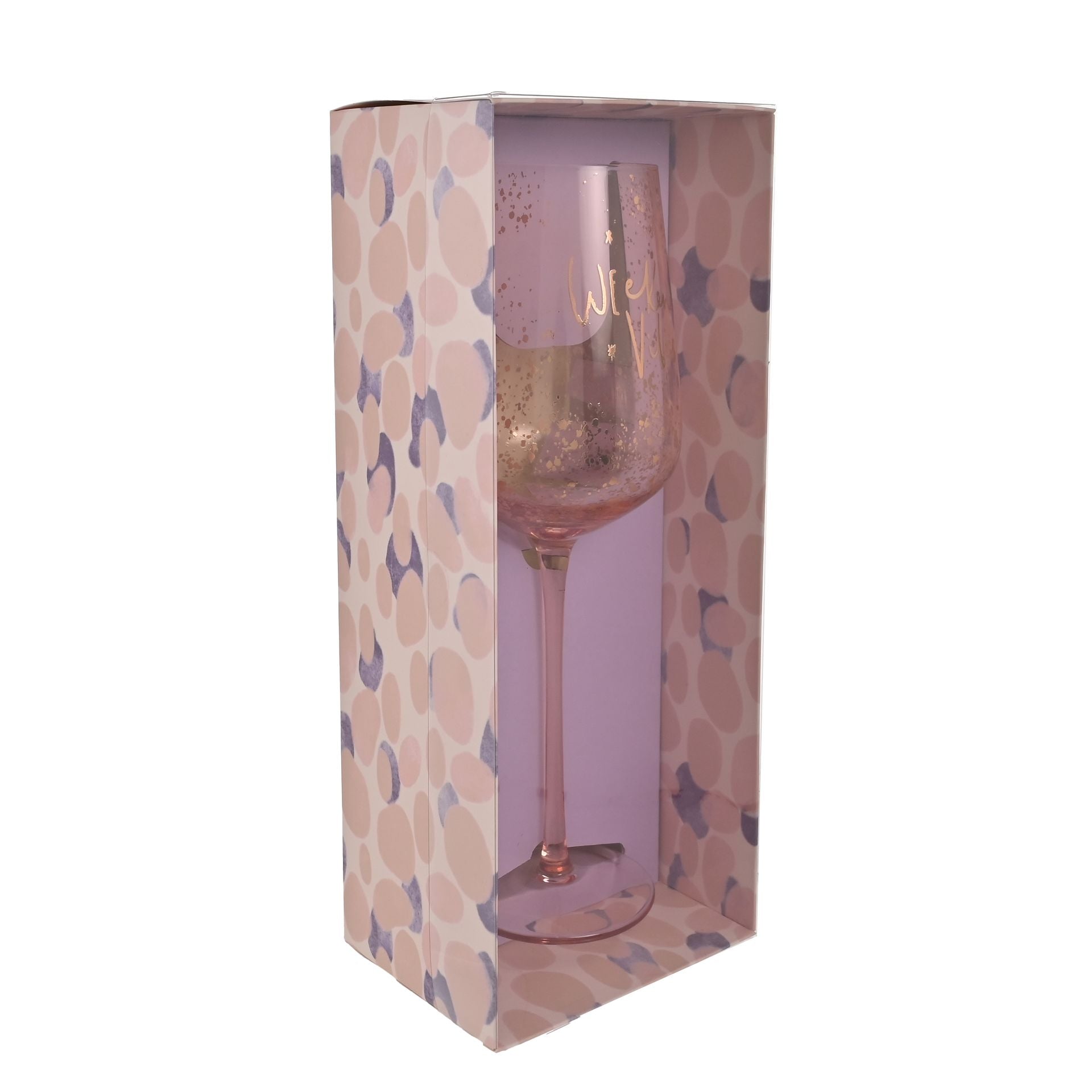 Luxe Wine Glass - Weekend Vibes