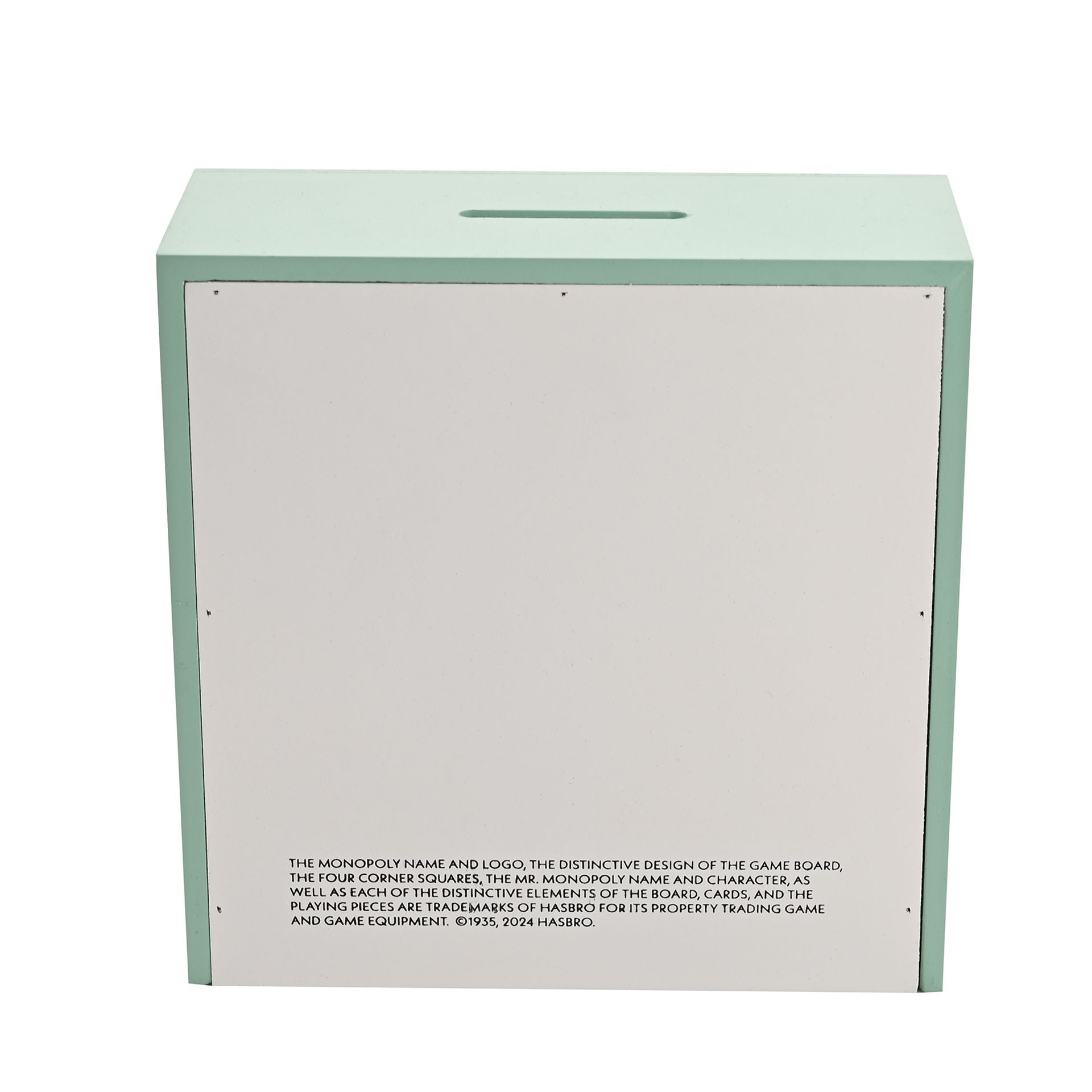 Monopoly Wood and Glass Gameboard Money Box