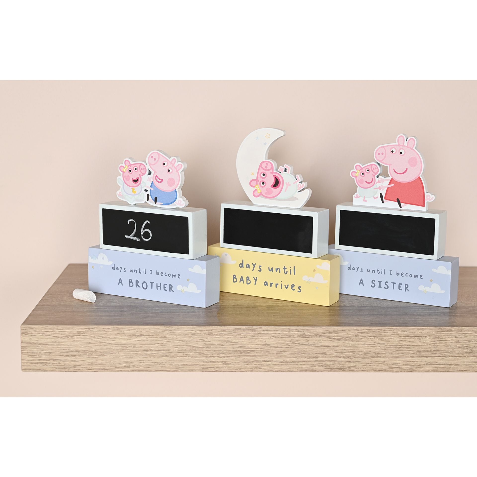 Peppa Pig New Baby Countdown Plaque