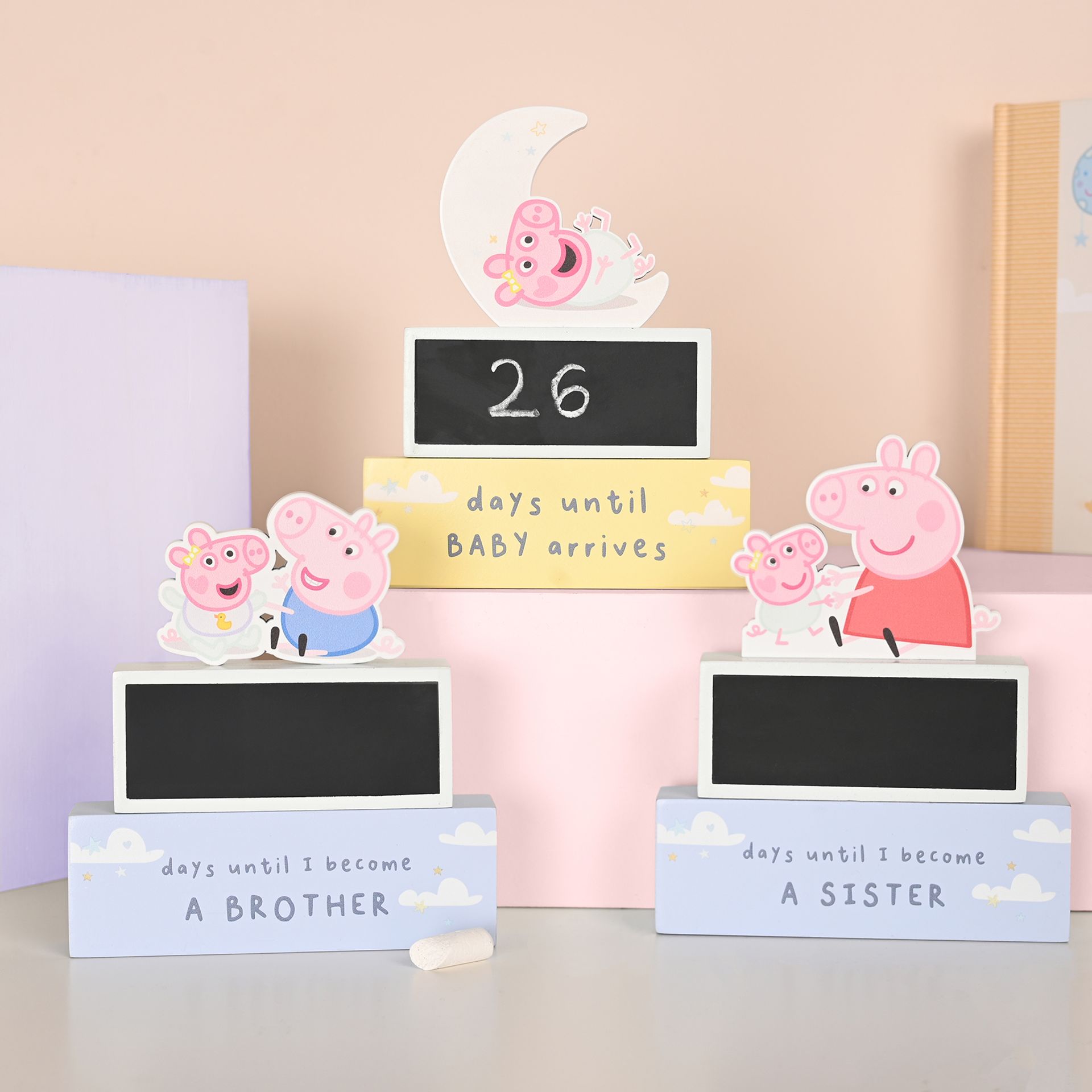 Peppa Pig Big Sister Countdown Plaque