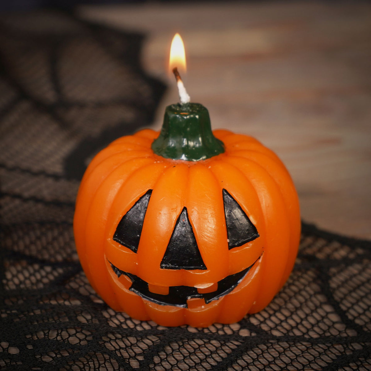 Pumpkin Debossed Smiley Face Smiley Candle 6.5cm