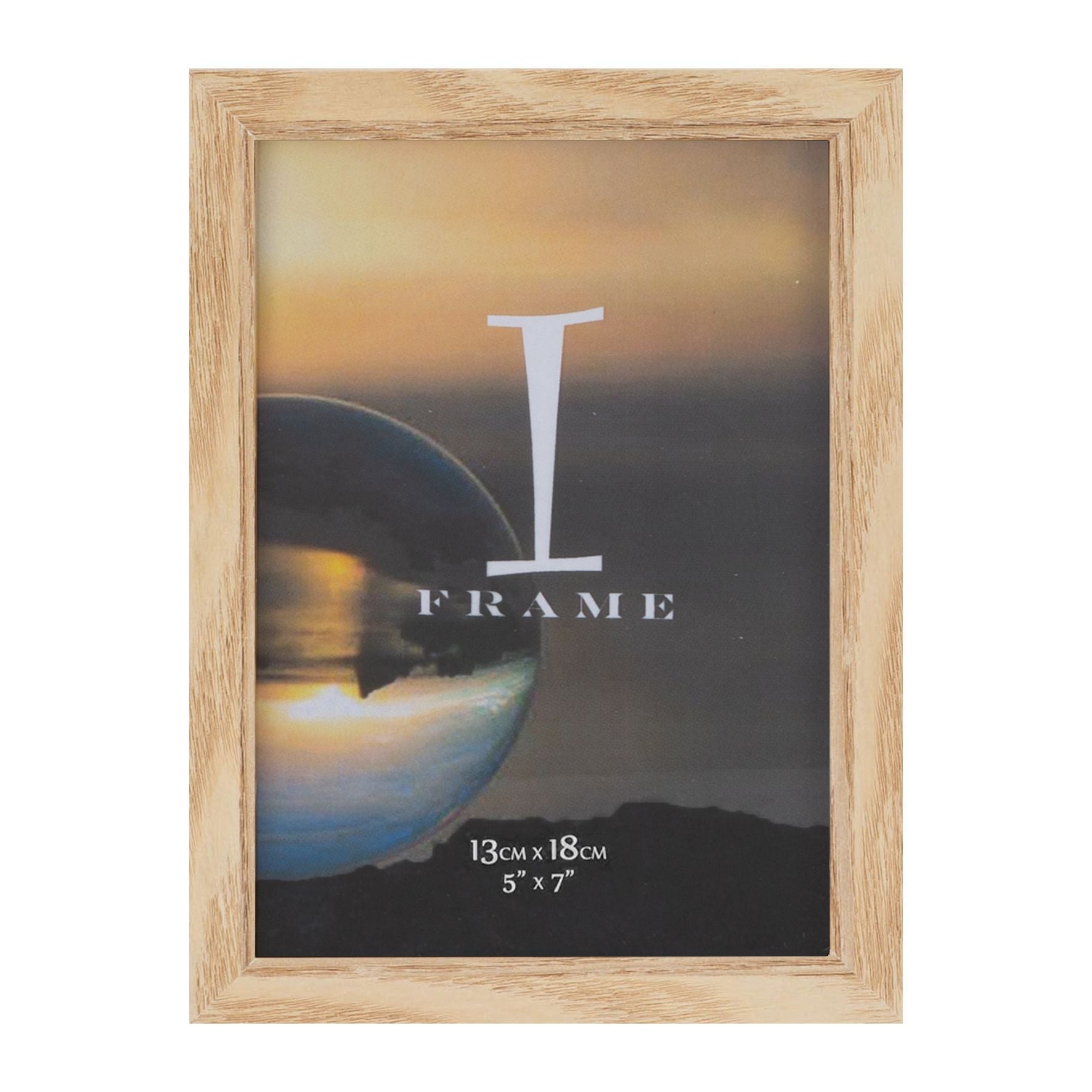 iFrame Set of 3 Photo Frames Oak 5" x 7"