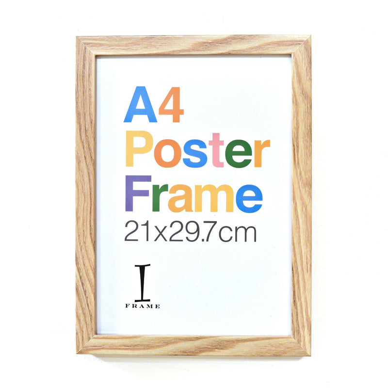 iFrame Wood Finish Poster Frame A4