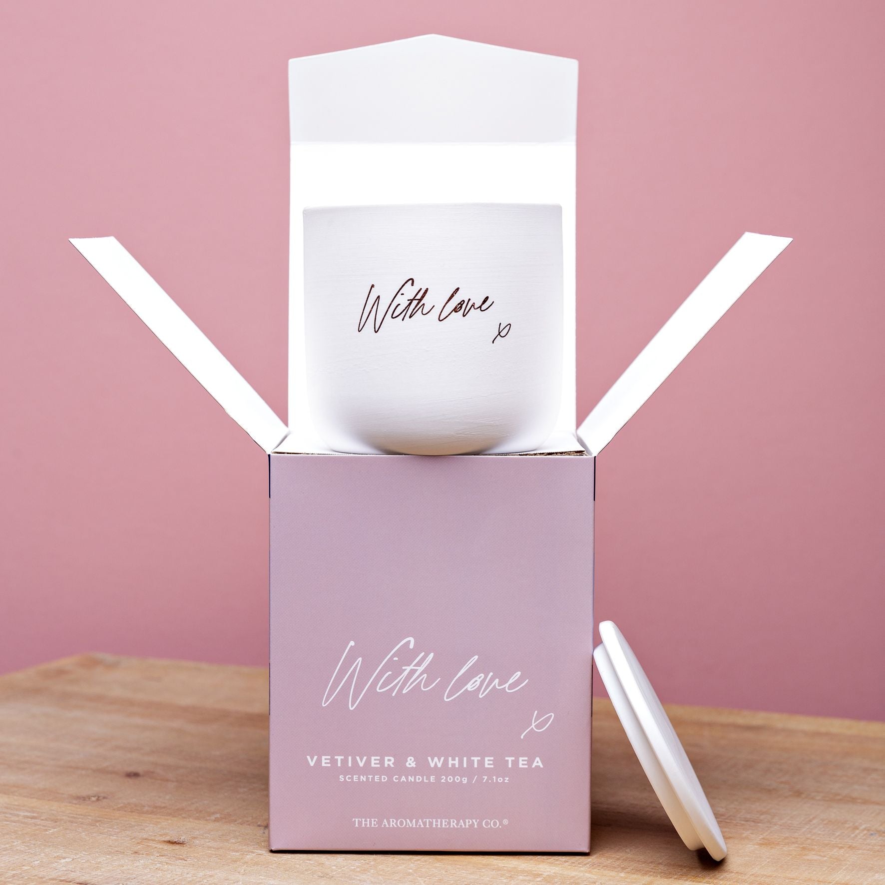 With Love 200g Candle Vetiver and White Tea
