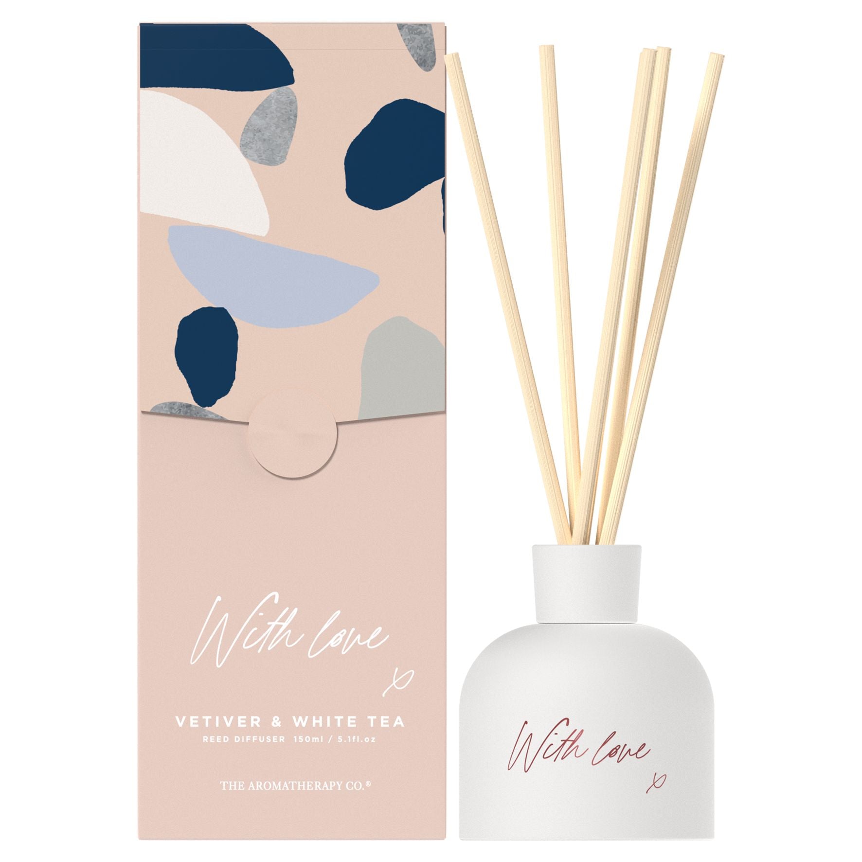 With Love 150ml Reed Diffuser - Vetiver and White Tea